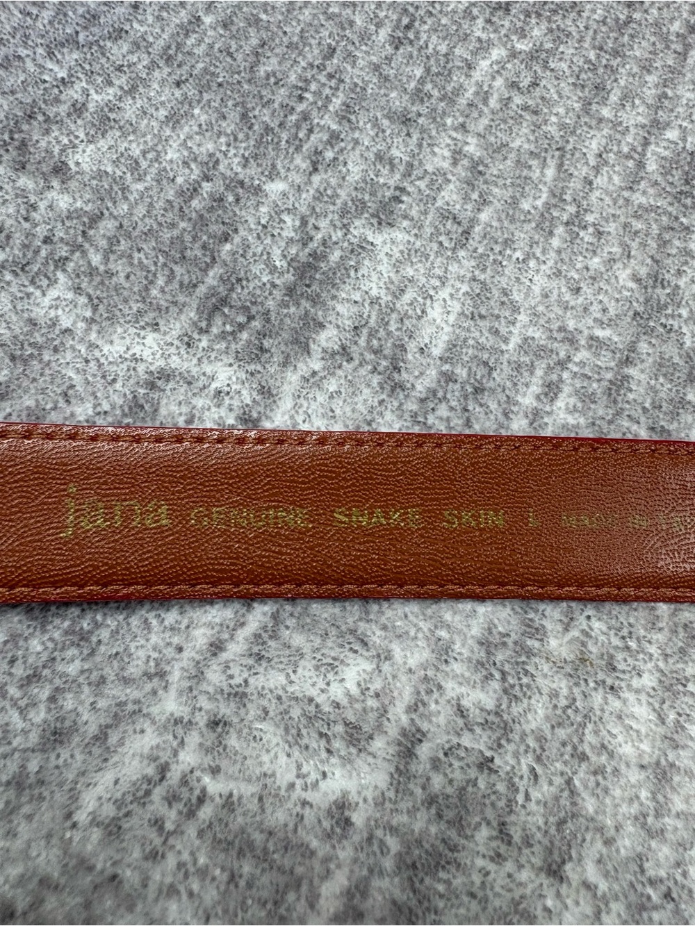 Genuine Snake Skin Belt Women’s Sz 32 Red Gold Hardware Western Sophisticated - Picture 3 of 10